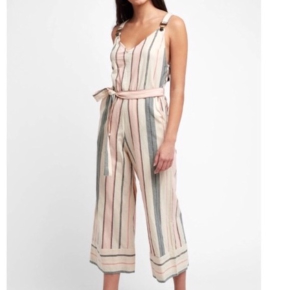 billabong striped jumpsuit